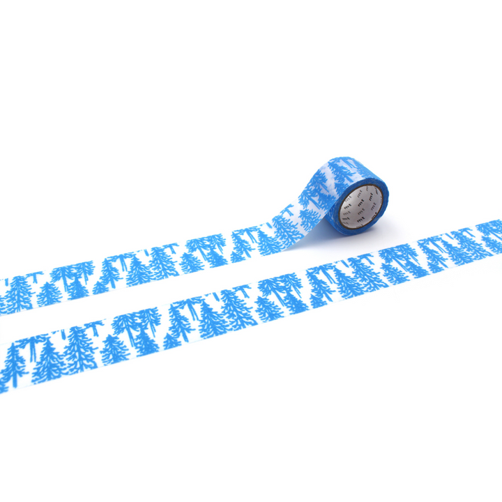 MT x Mina Perhonen Washi Tape - Flocky Metsa — roll front