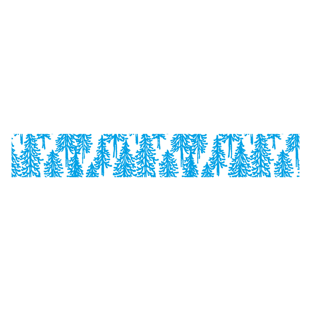 MT x Mina Perhonen Washi Tape - Flocky Metsa — roll side
