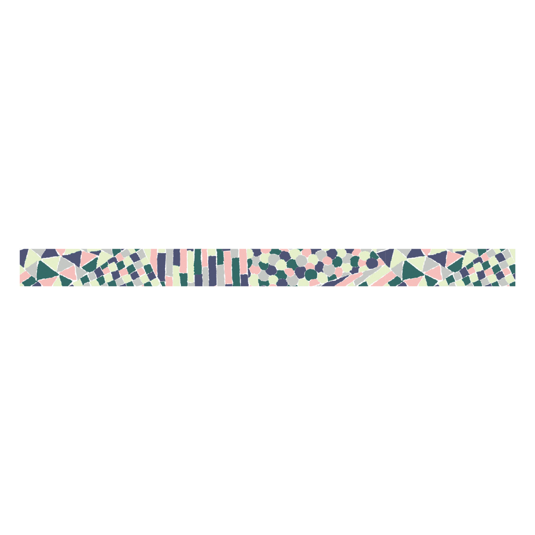 MT x Mina Perhonen Washi Tape - Luminescent Light Collage — with packaging