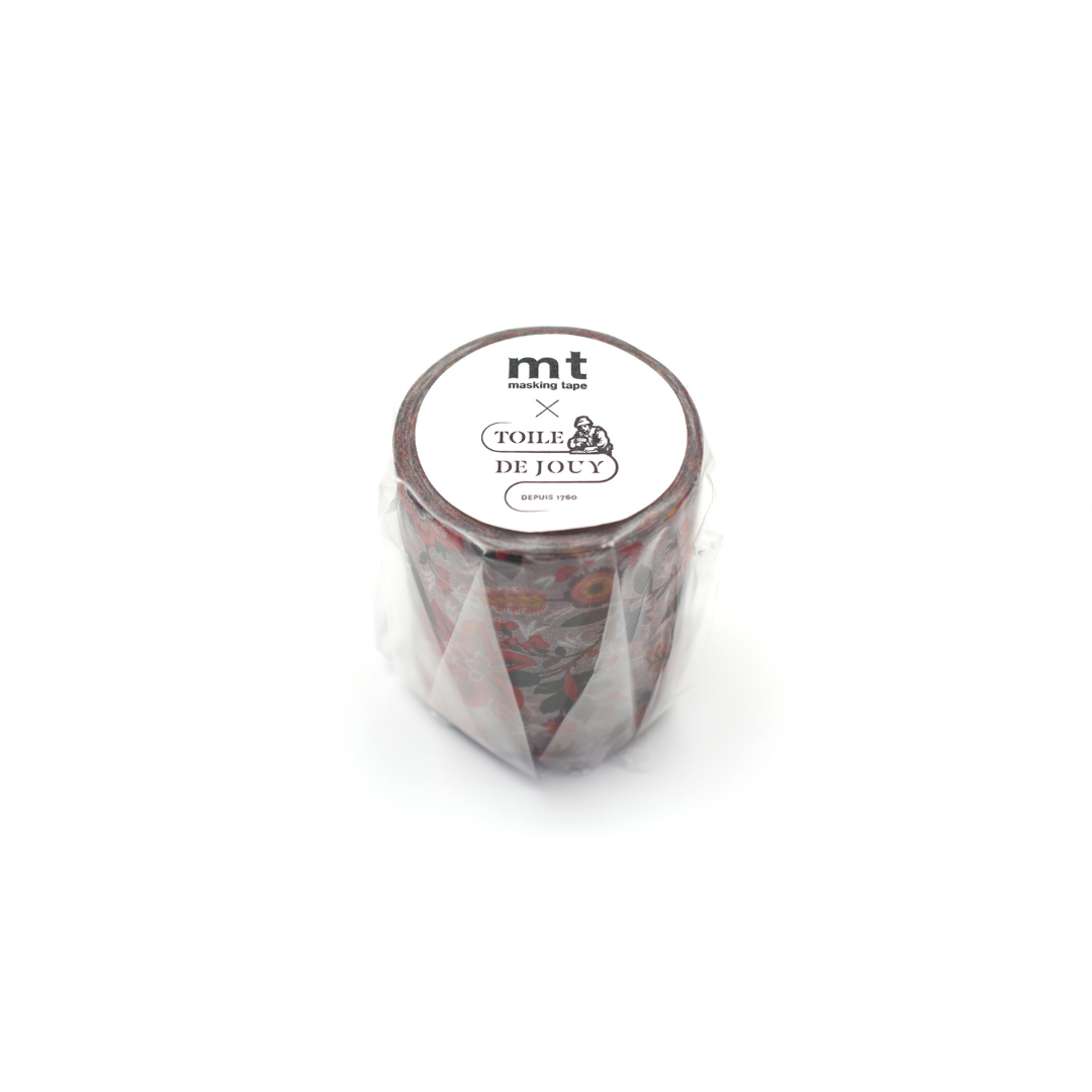MT x Toile de Jouy Washi Tape - Fleurs et Oiseaux — applied on surface