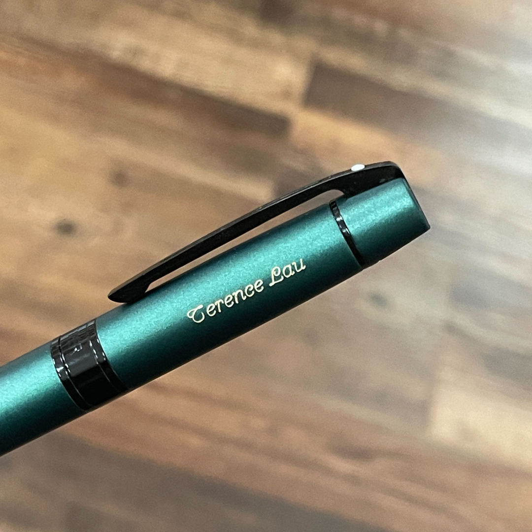 Sheaffer 300 E9346 Matte Green With Black Trims Rollerball Pen (WW30) — Sheaffer rollerball pen — fluid gel ink writing instrument, at Cityluxe Singapore