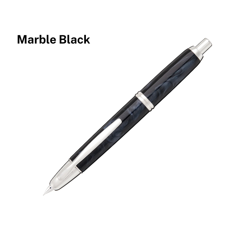 Pilot Capless (Vanish Point) SE Fountain Pen Marble Black,Marble Green,Marble Blue,Marble Orange,Marble Red,18K Gold Rhodi…