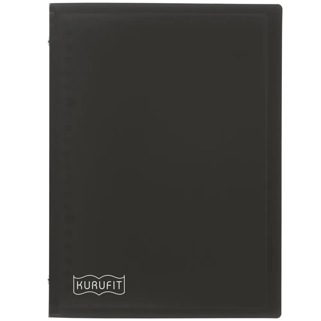 Maruman A5 Binder Kurufit Black — front view
