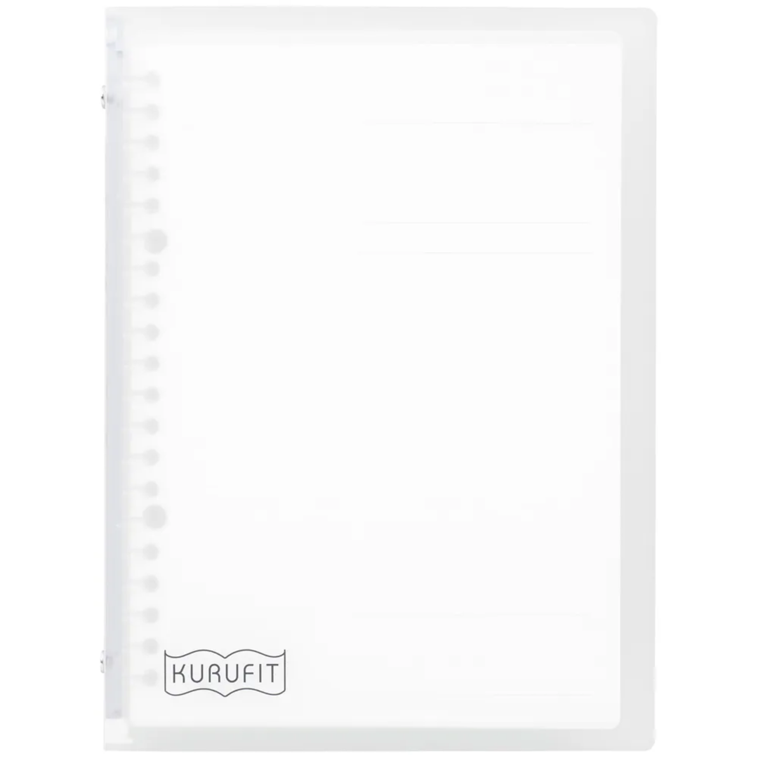 Maruman A5 Binder Kurufit Clear — front view