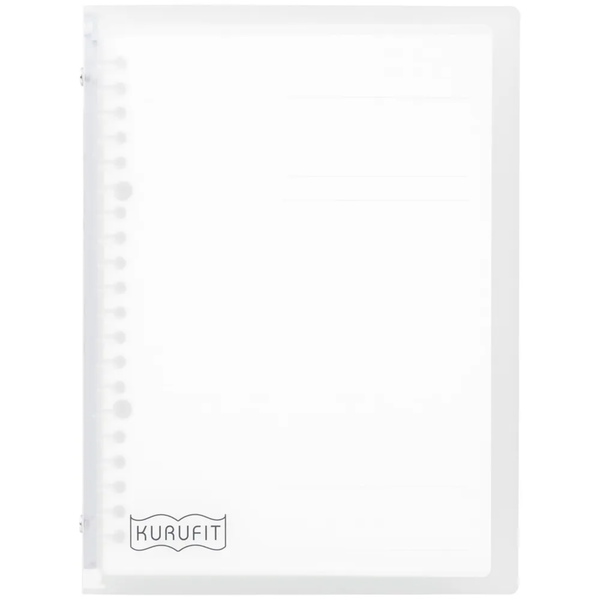 Maruman A5 Binder Kurufit Clear — front view