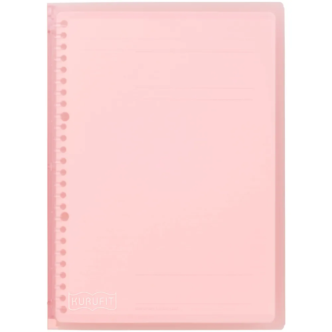 Maruman B5 Binder Kurufit Light Pink — front view