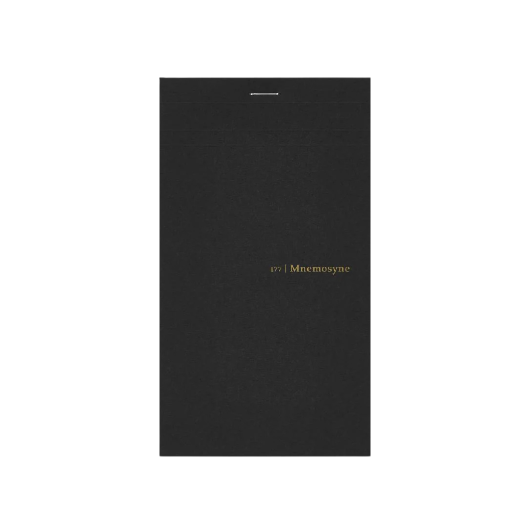 Maruman Mnemosyne 100x180mm Memo Pad - Graph (Black) — side view