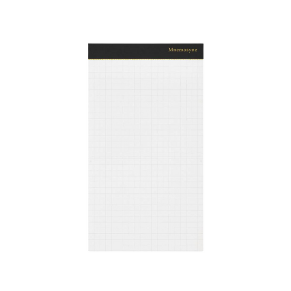 Maruman Mnemosyne 100x180mm Memo Pad - Graph (Black) — front view