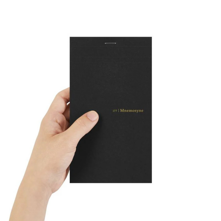 Maruman Mnemosyne 100x180mm Memo Pad - Graph (Black) — with packaging