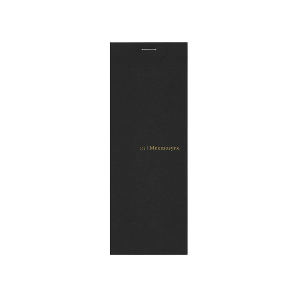 Maruman Mnemosyne 7.87 x 2.95 Inches (Long type) Memo Pad - Graph (Black) — side view