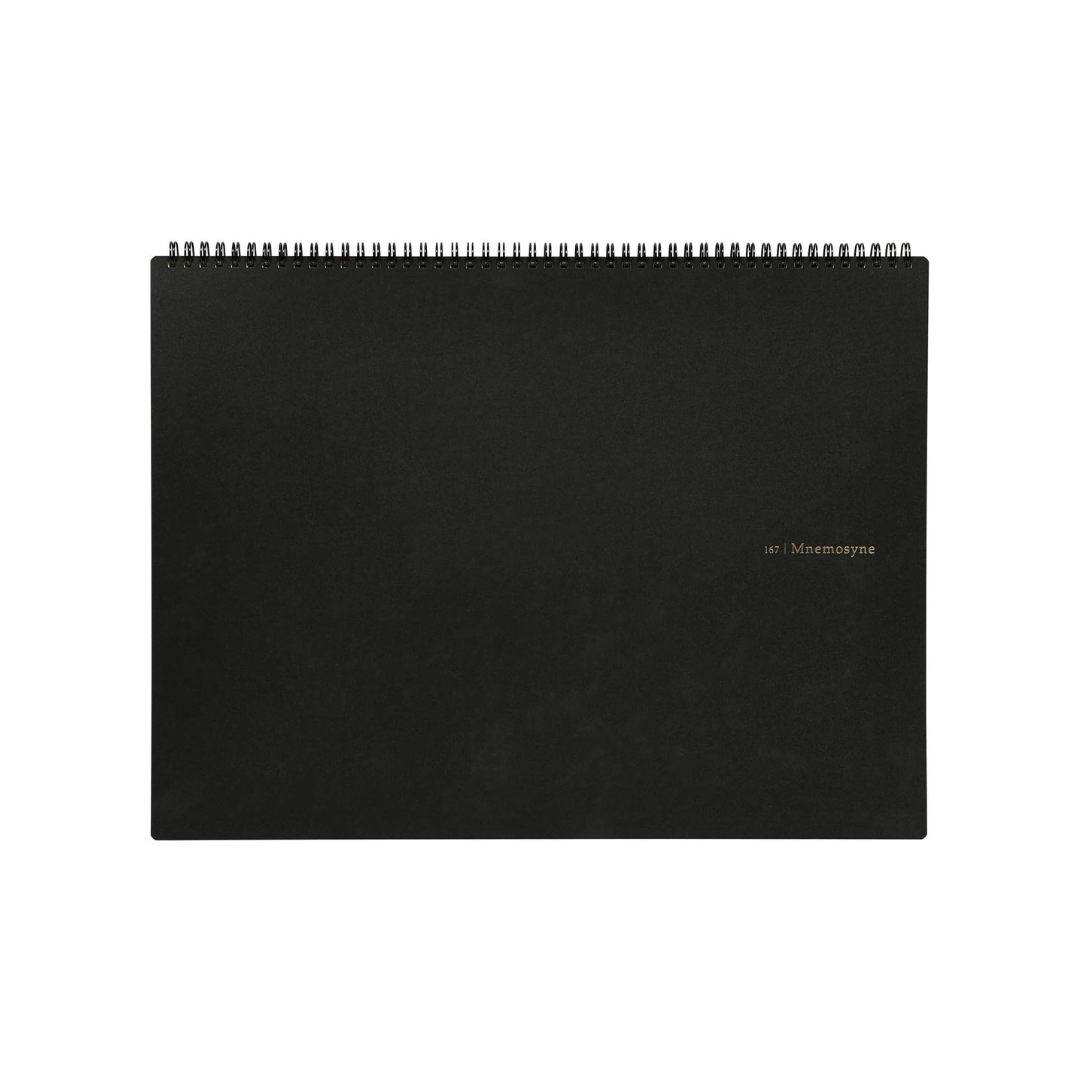 Maruman Mnemosyne A3 Notebook - Landscape / Graph (Black) — detail view