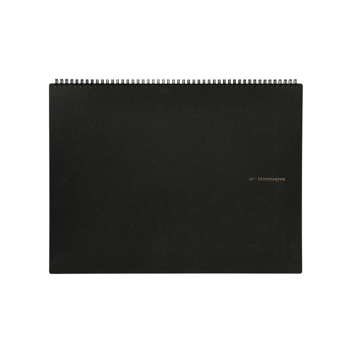 Maruman Mnemosyne A3 Notebook - Landscape / Graph (Black) — detail view