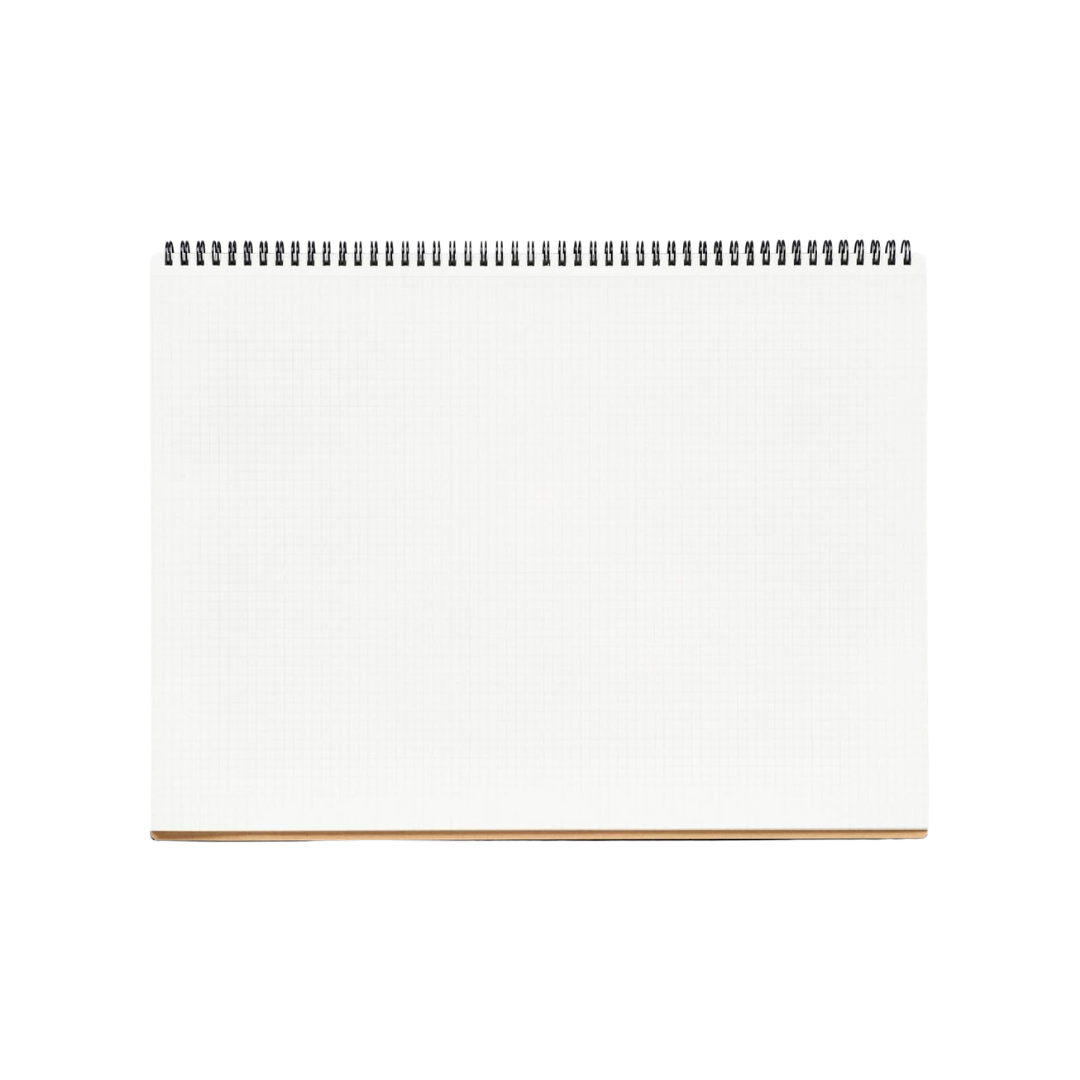 Maruman Mnemosyne A3 Notebook - Landscape / Graph (Black) — front view
