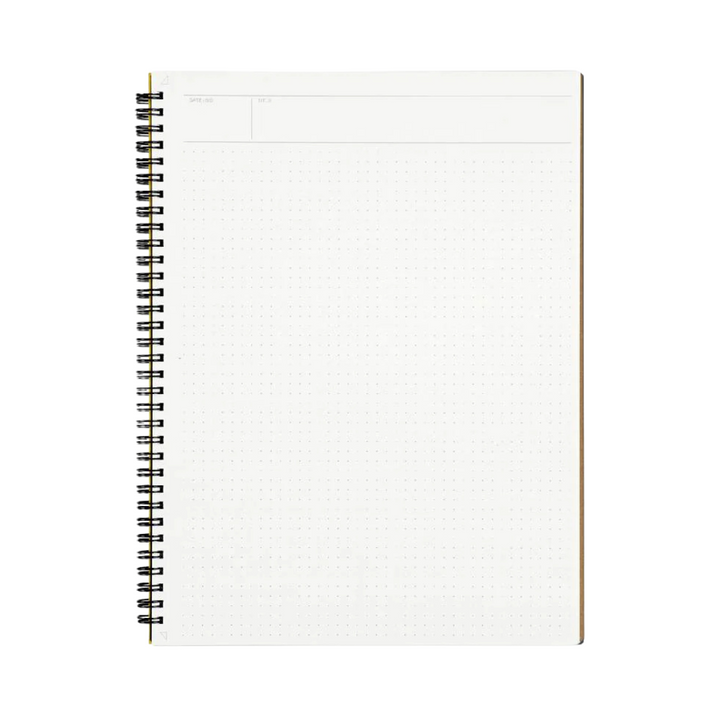 Maruman Mnemosyne A4 Notebook - Dot Grid (Black) — front view
