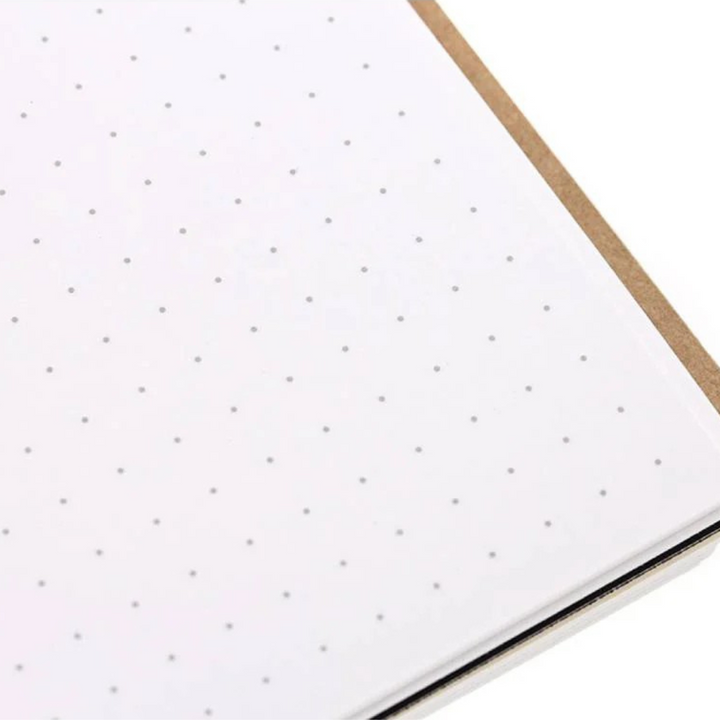 Maruman Mnemosyne A4 Notebook - Dot Grid (Black) — close-up