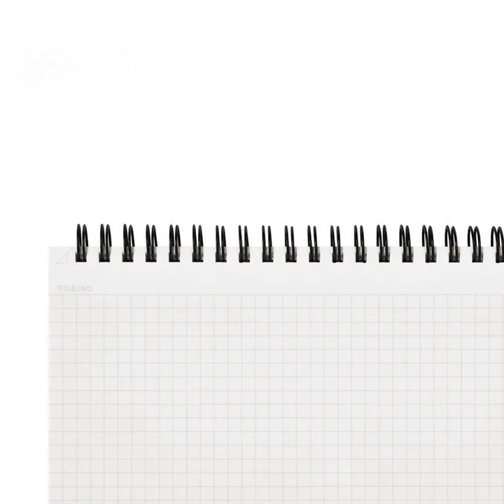 Maruman Mnemosyne A4 Notebook - Landscape / Graph (Black) — in use