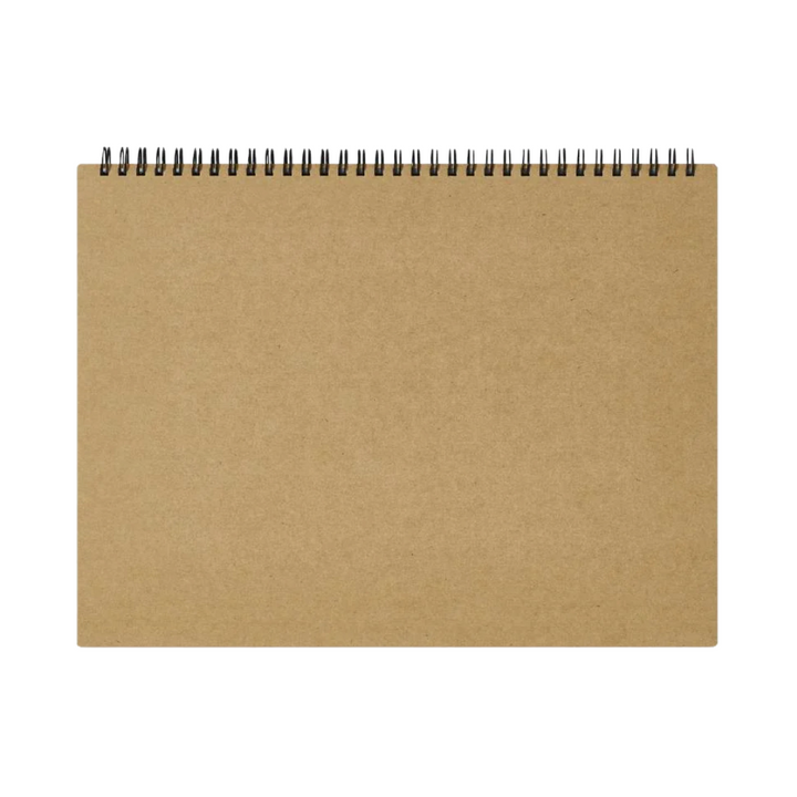 Maruman Mnemosyne A4 Notebook - Landscape / Blank (Black) — with packaging