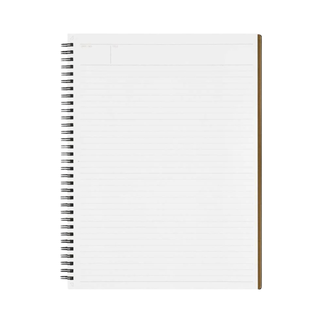 Maruman Mnemosyne A4 Notebook - Lined (Black) — front view