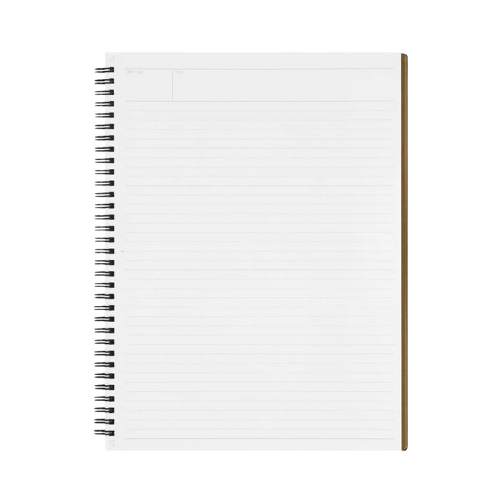 Maruman Mnemosyne A4 Notebook - Lined (Black) — front view