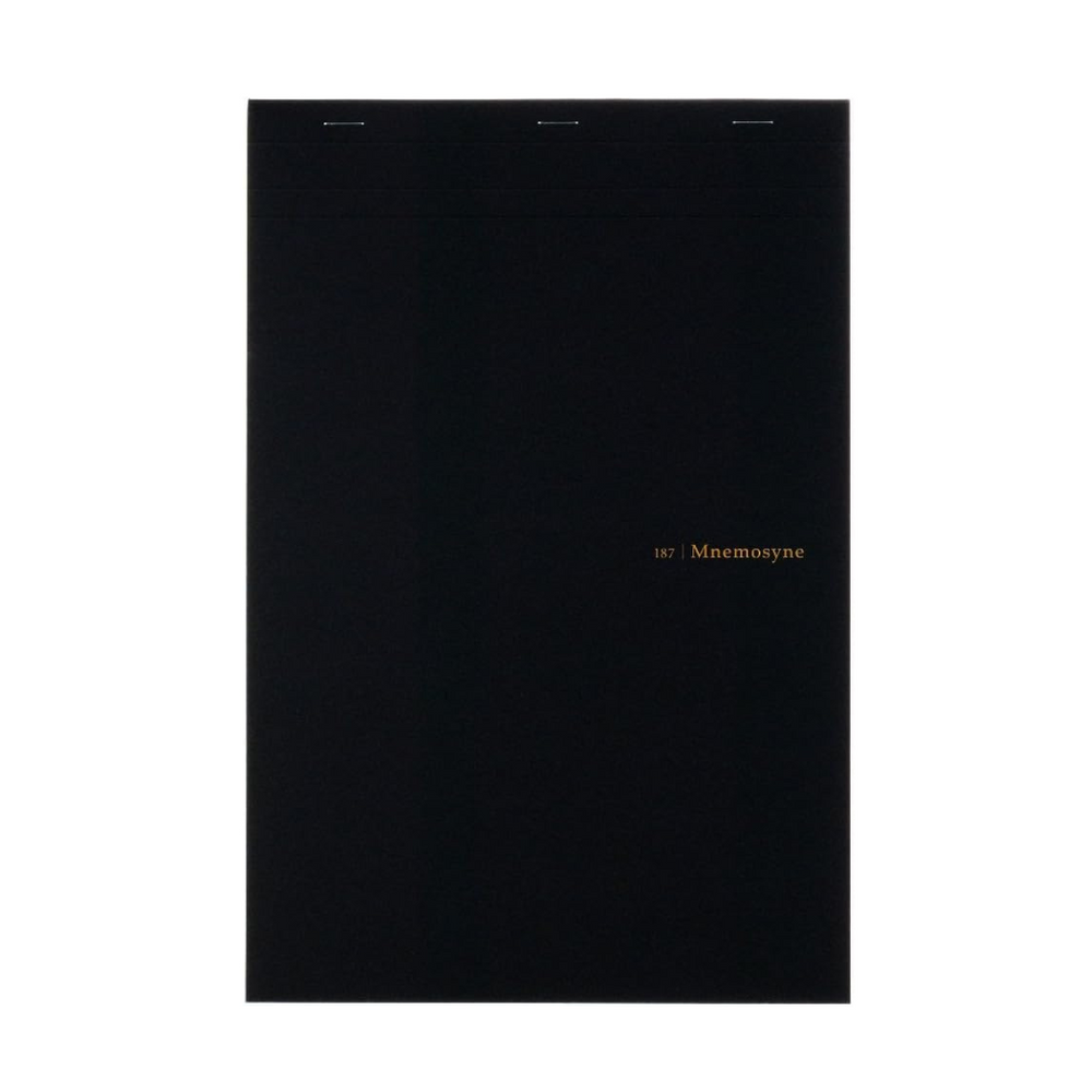 Maruman Mnemosyne A4 Notepad - Graph (Black) — side view