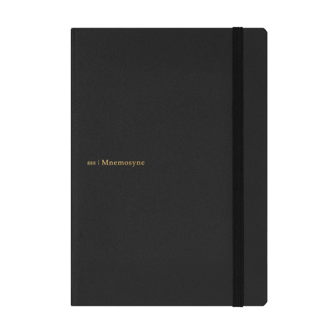Maruman Mnemosyne A5 Journal Hardcover Notebook - Black — front view