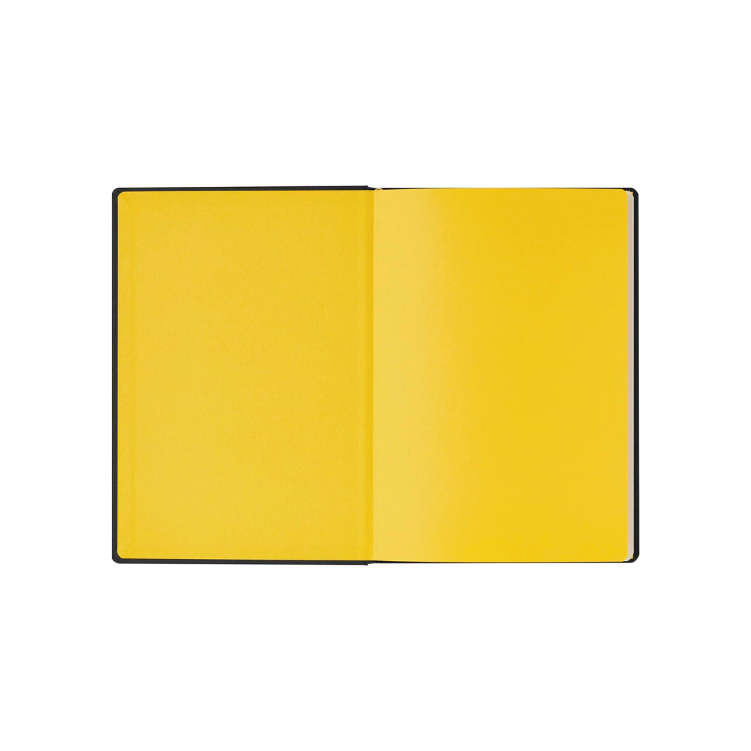 Maruman Mnemosyne A5 Journal Hardcover Notebook - Black — in use