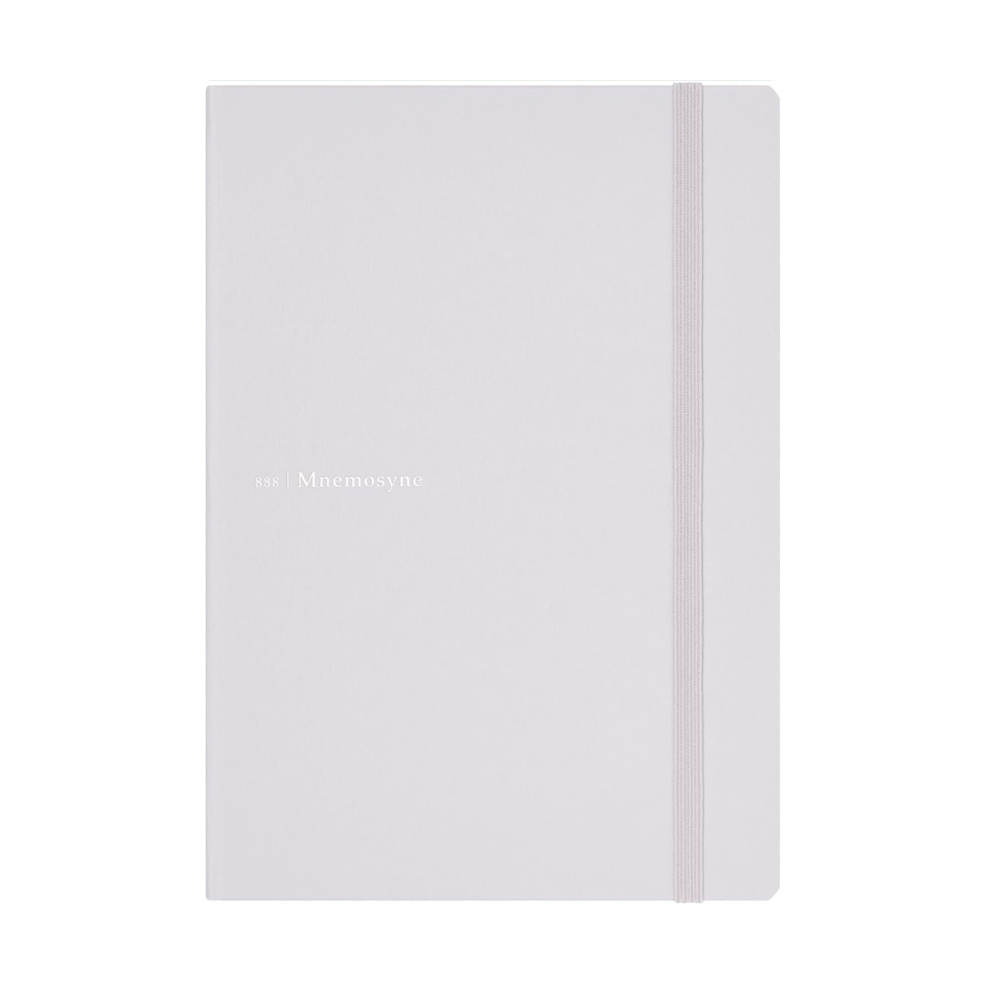 Maruman Mnemosyne A5 Journal Hardcover Notebook - Light Gray — front view