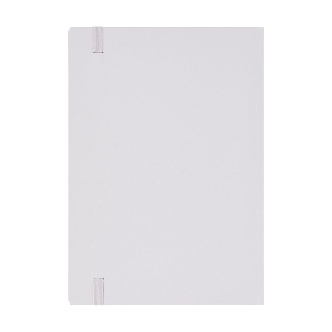Maruman Mnemosyne A5 Journal Hardcover Notebook - Light Gray — side view