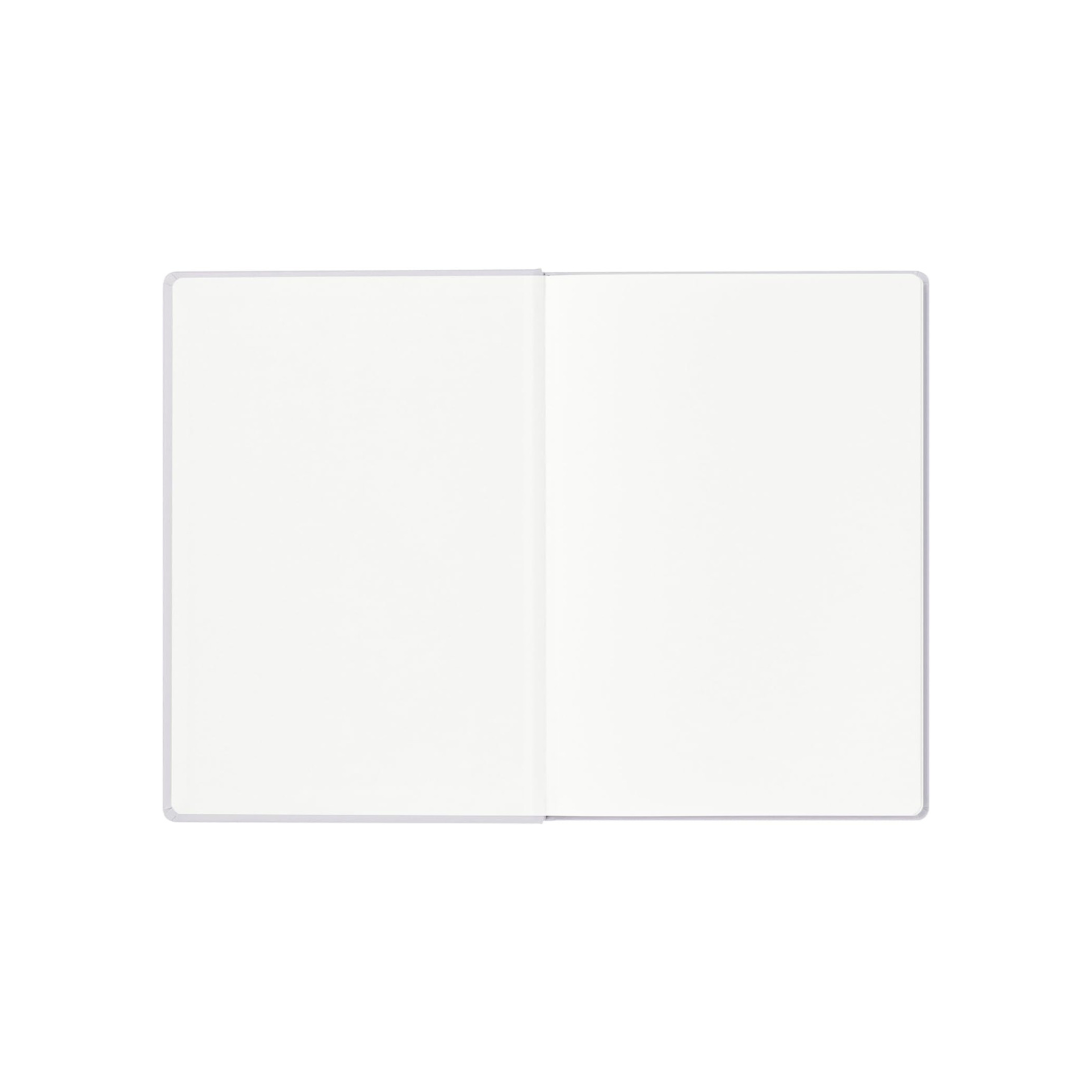 Maruman Mnemosyne A5 Journal Hardcover Notebook - Light Gray — angle view
