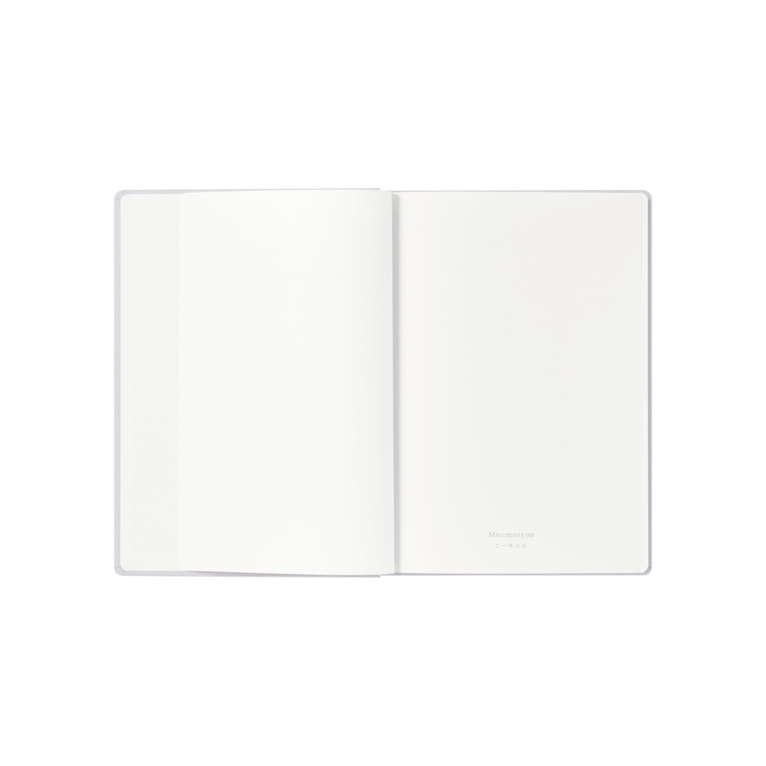 Maruman Mnemosyne A5 Journal Hardcover Notebook - Light Gray — in use