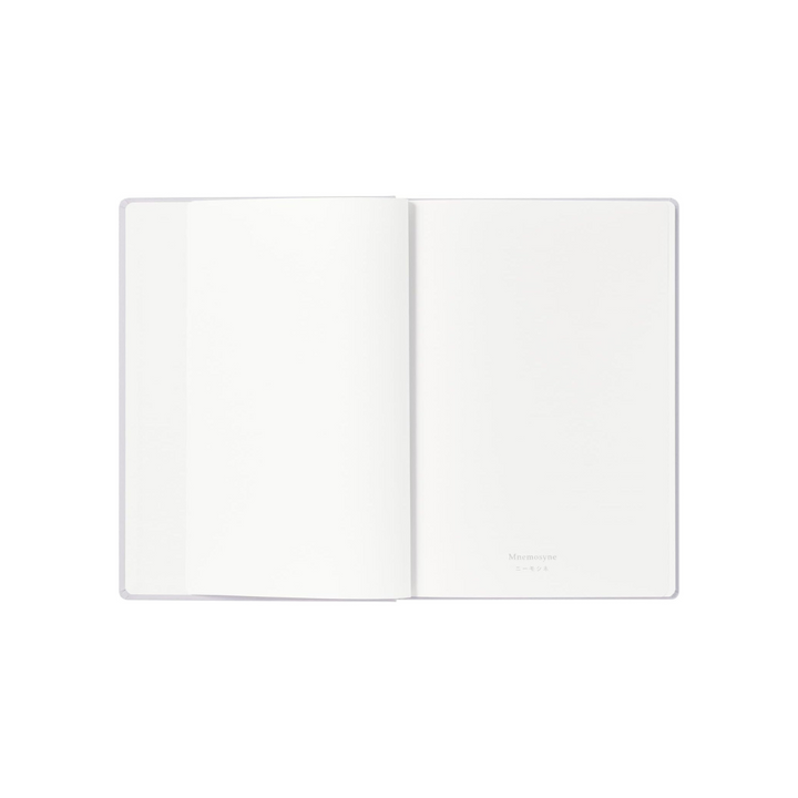 Maruman Mnemosyne A5 Journal Hardcover Notebook - Light Gray — in use