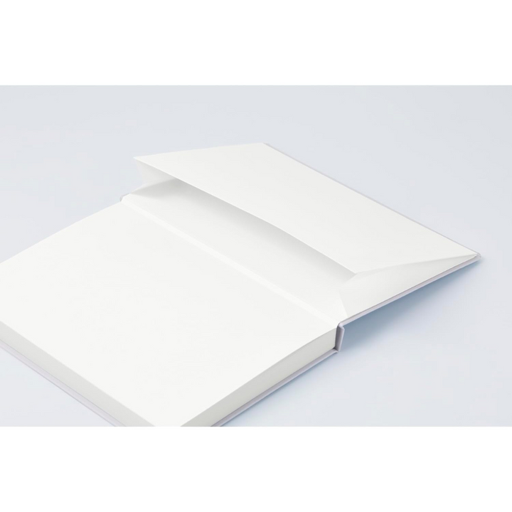Maruman Mnemosyne A5 Journal Hardcover Notebook - Light Gray — flat lay