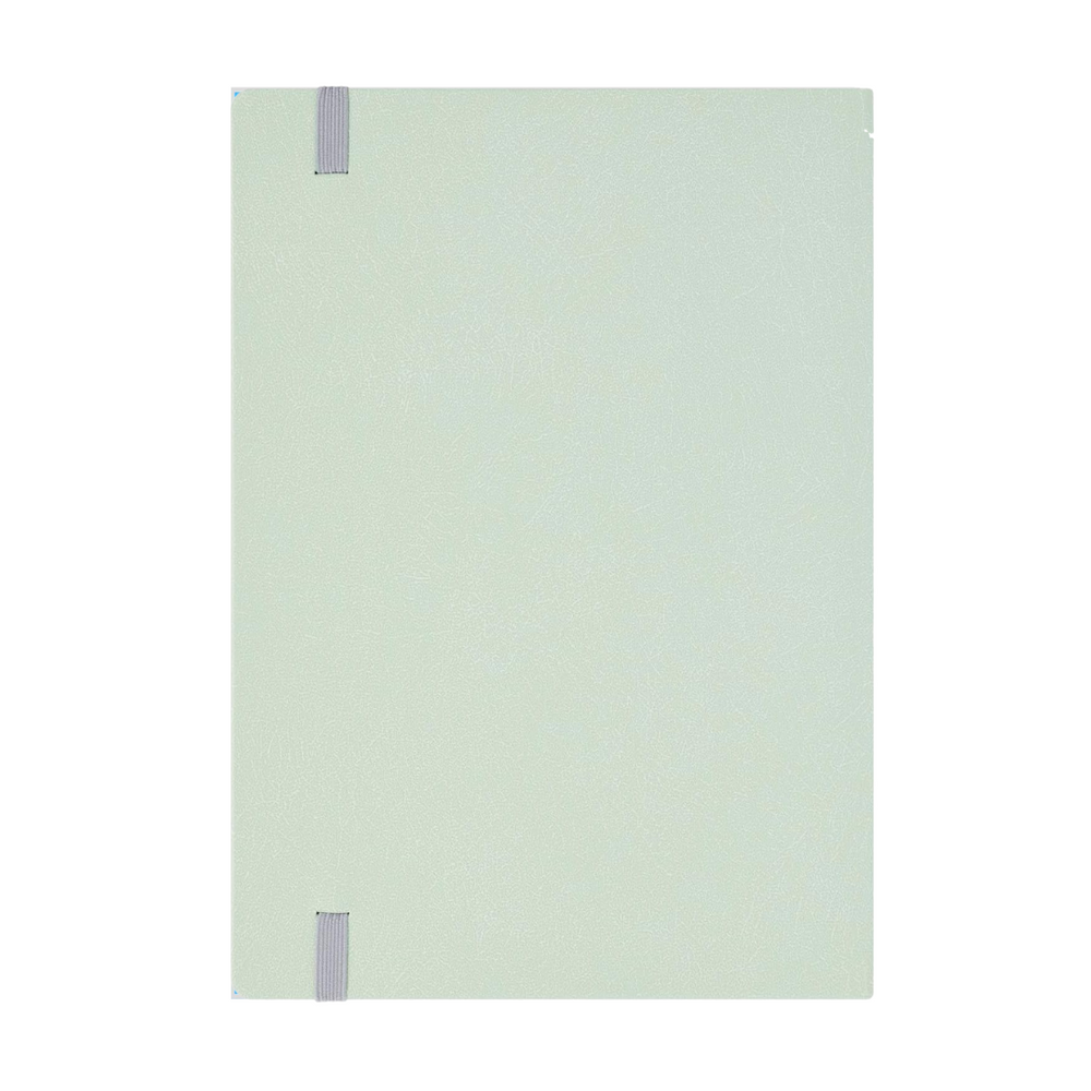 Maruman Mnemosyne A5 Journal Hardcover Notebook - Mint Green — side view
