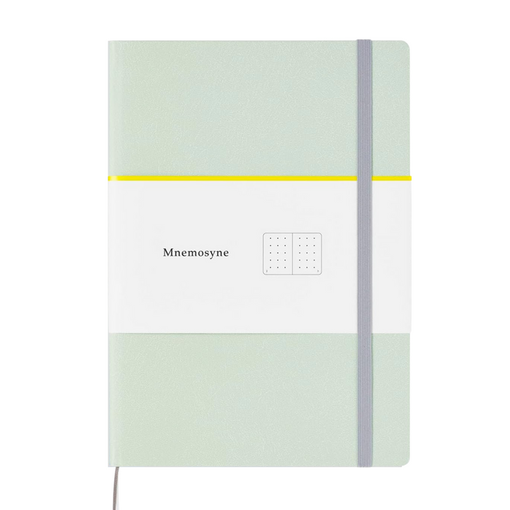 Maruman Mnemosyne A5 Journal Hardcover Notebook - Mint Green — detail view