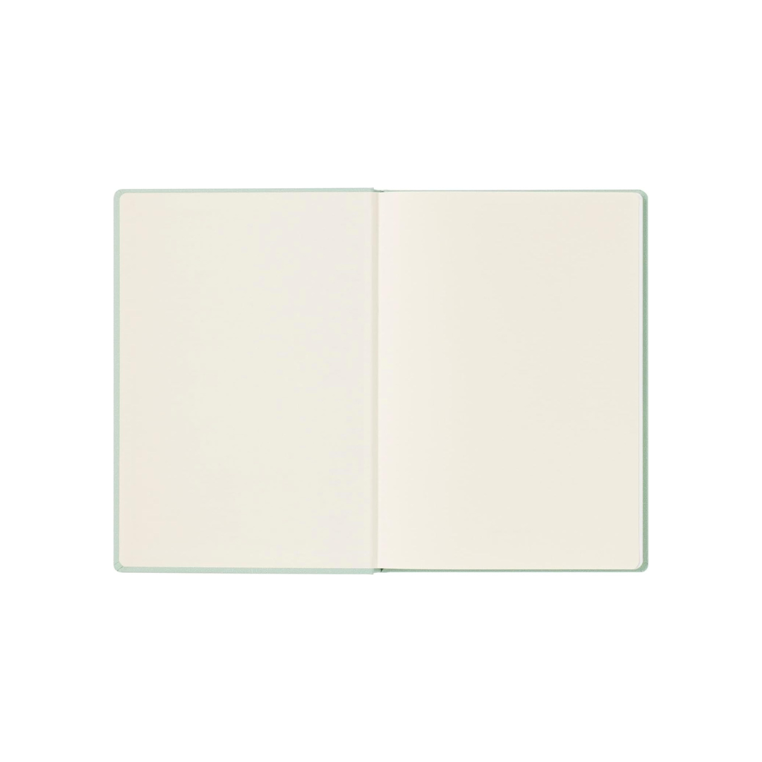 Maruman Mnemosyne A5 Journal Hardcover Notebook - Mint Green — flat lay
