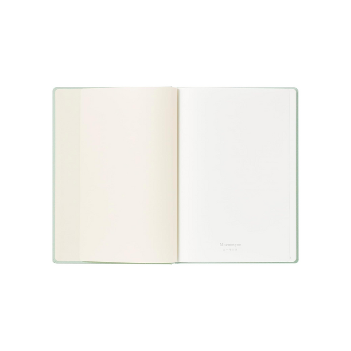 Maruman Mnemosyne A5 Journal Hardcover Notebook - Mint Green — angle view