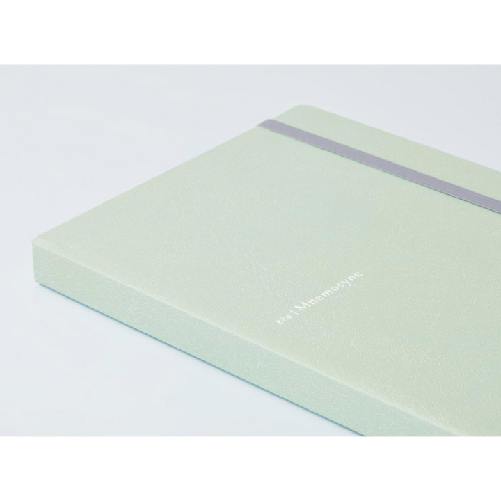 Maruman Mnemosyne A5 Journal Hardcover Notebook - Mint Green — in use