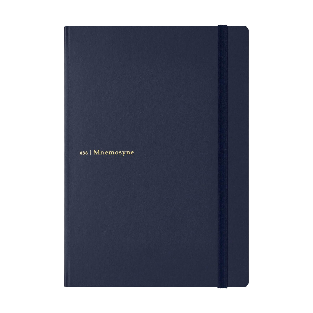 Maruman Mnemosyne A5 Journal Hardcover Notebook - Navy — front view