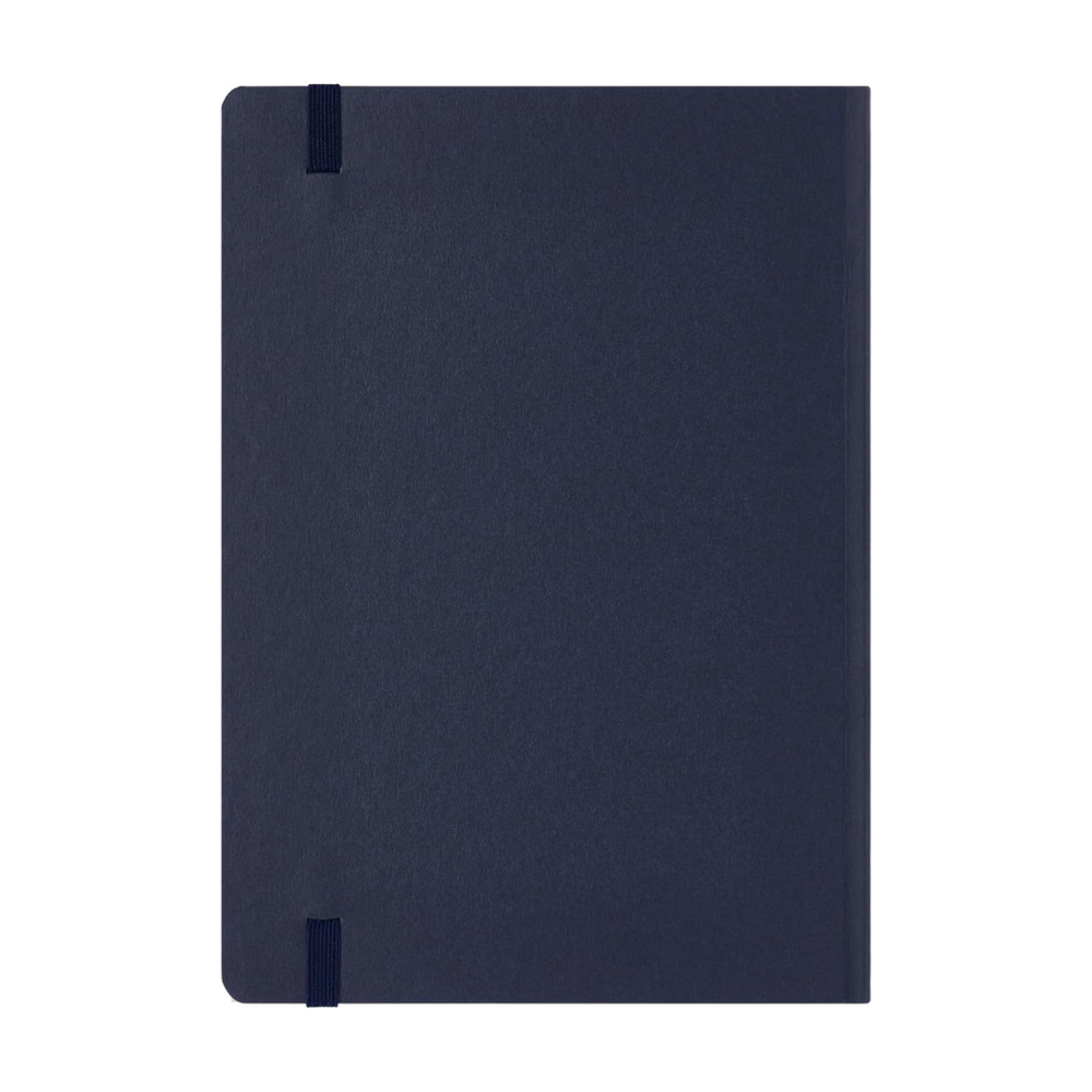 Maruman Mnemosyne A5 Journal Hardcover Notebook - Navy — side view