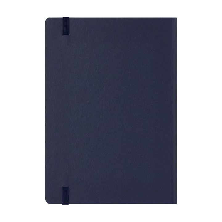 Maruman Mnemosyne A5 Journal Hardcover Notebook - Navy — side view