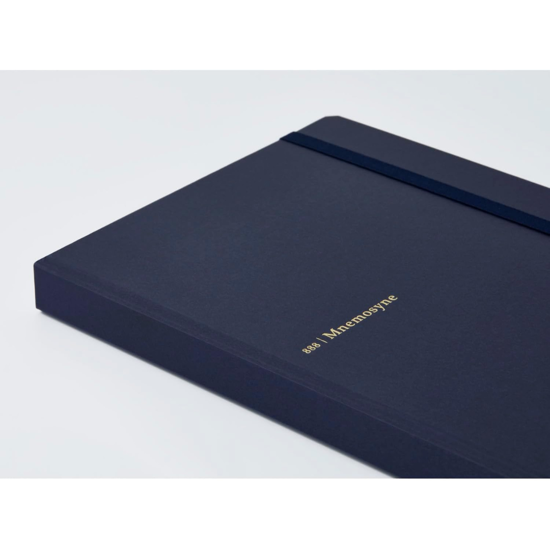 Maruman Mnemosyne A5 Journal Hardcover Notebook - Navy — flat lay