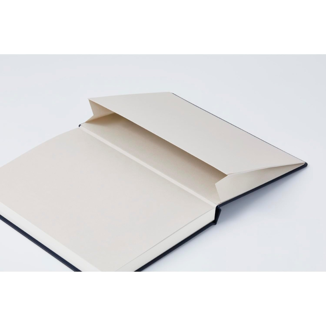 Maruman Mnemosyne A5 Journal Hardcover Notebook - Navy — flat lay