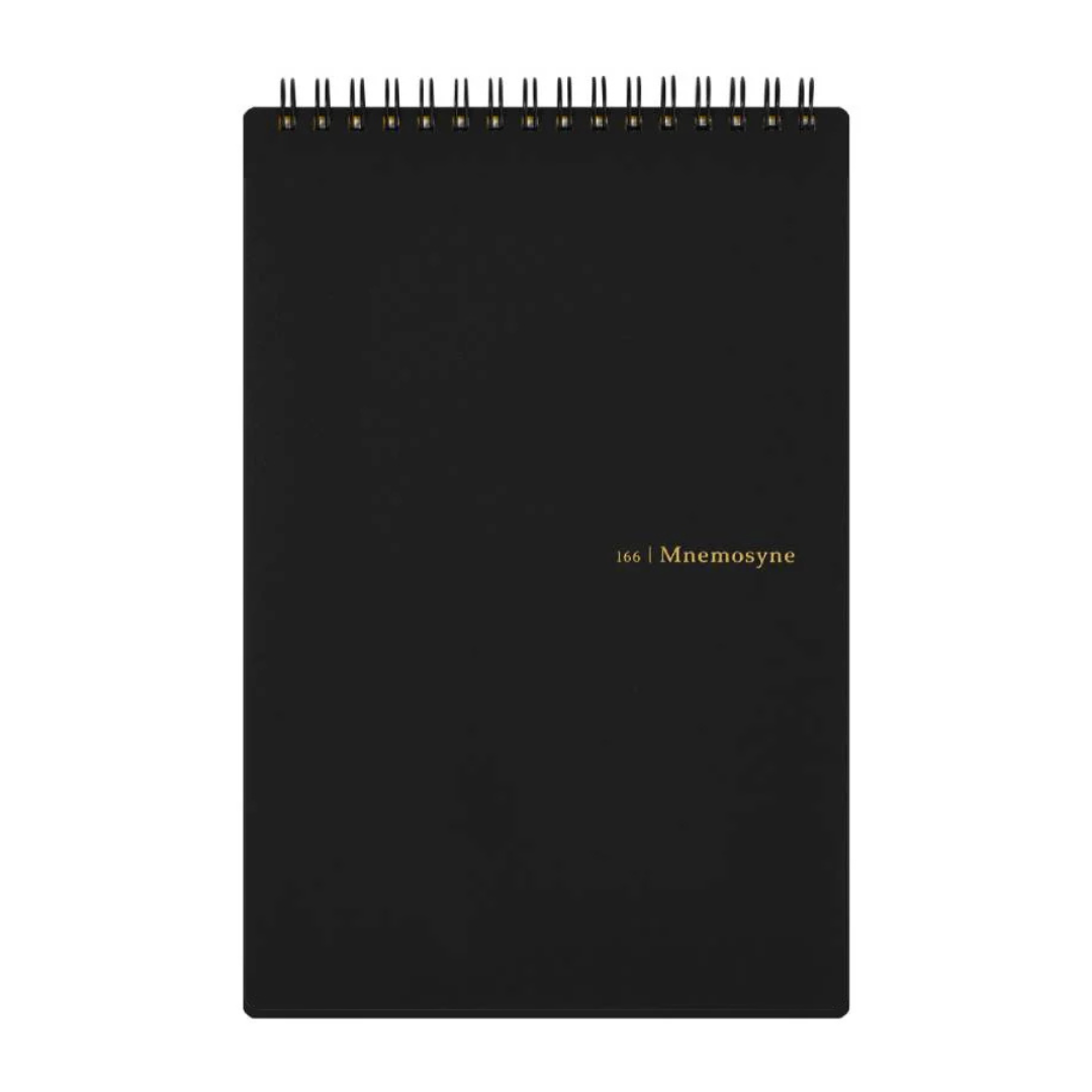 Maruman Mnemosyne A5 Memo Pad - Graph (Black) — detail view
