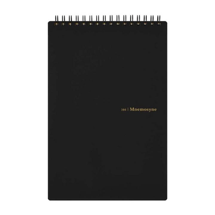 Maruman Mnemosyne A5 Memo Pad - Graph (Black) — detail view