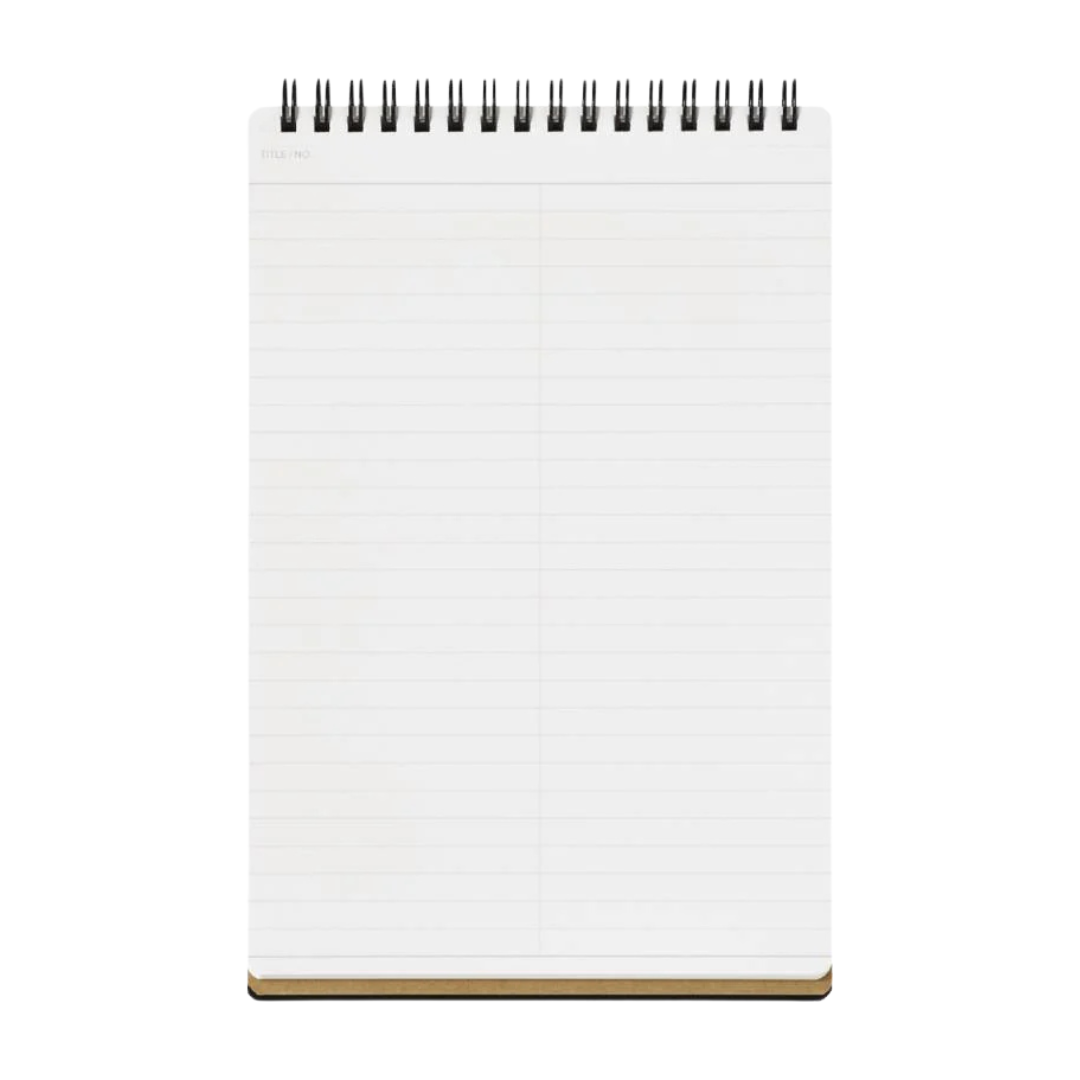 Maruman Mnemosyne A5 Memo Pad - Ruled (Black) — front view