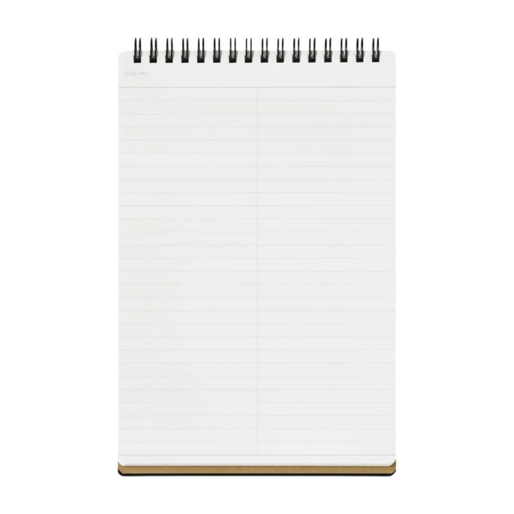 Maruman Mnemosyne A5 Memo Pad - Ruled (Black) — front view