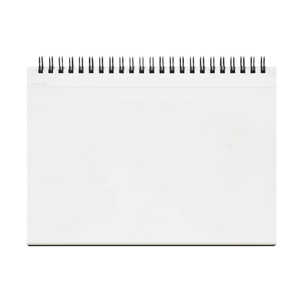 Maruman Mnemosyne A5 Notebook - Landscape / Blank (Black) — front view