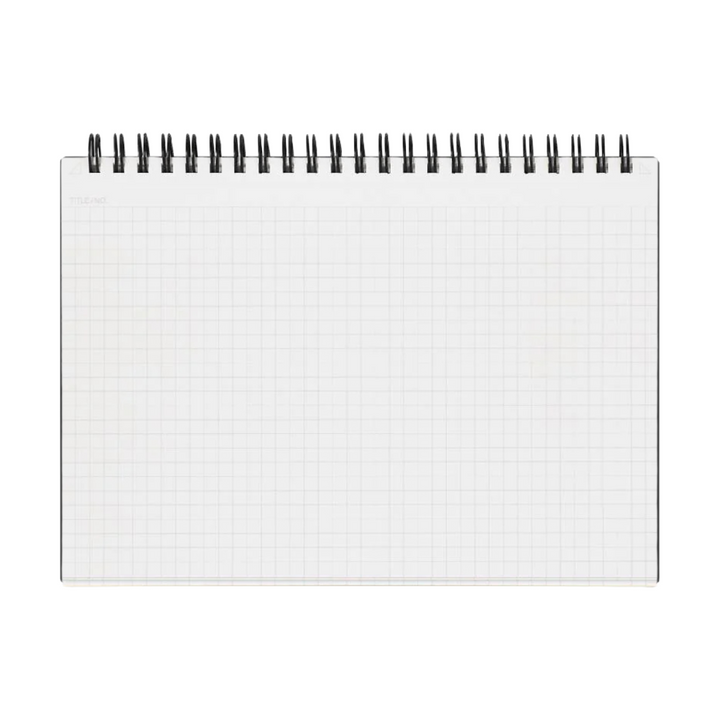 Maruman Mnemosyne A5 Notebook - Landscape / Graph (Black) — front view