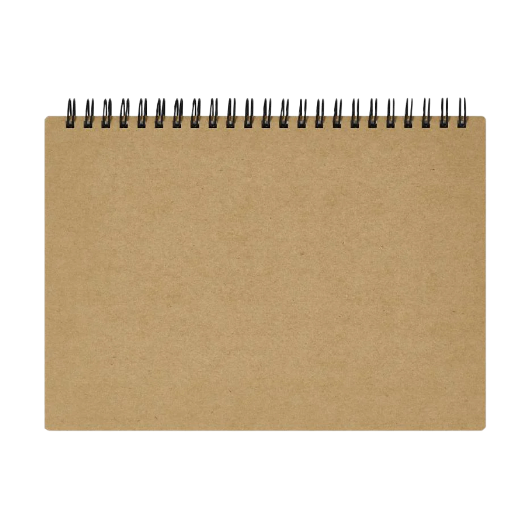 Maruman Mnemosyne A5 Notebook - Landscape / Graph (Black) — detail view