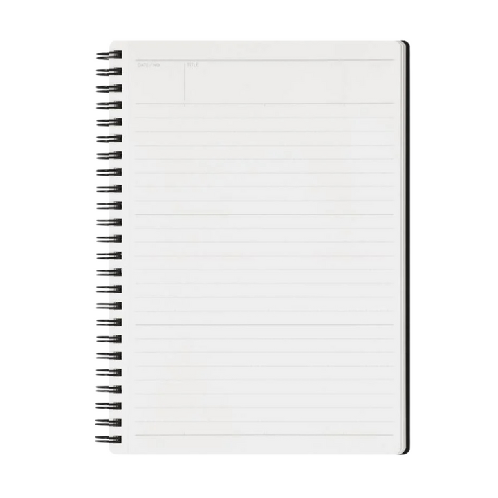 Maruman Mnemosyne A5 Notebook - Lined (Black) — front view
